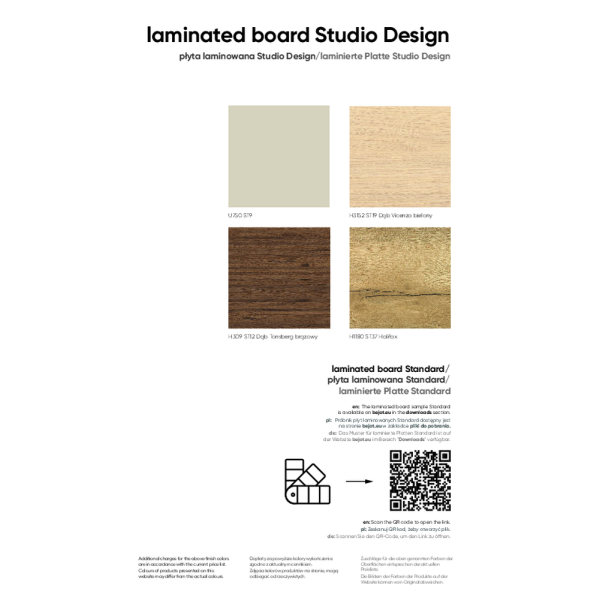laminierte Platte Studio Design - sampler 2025-03